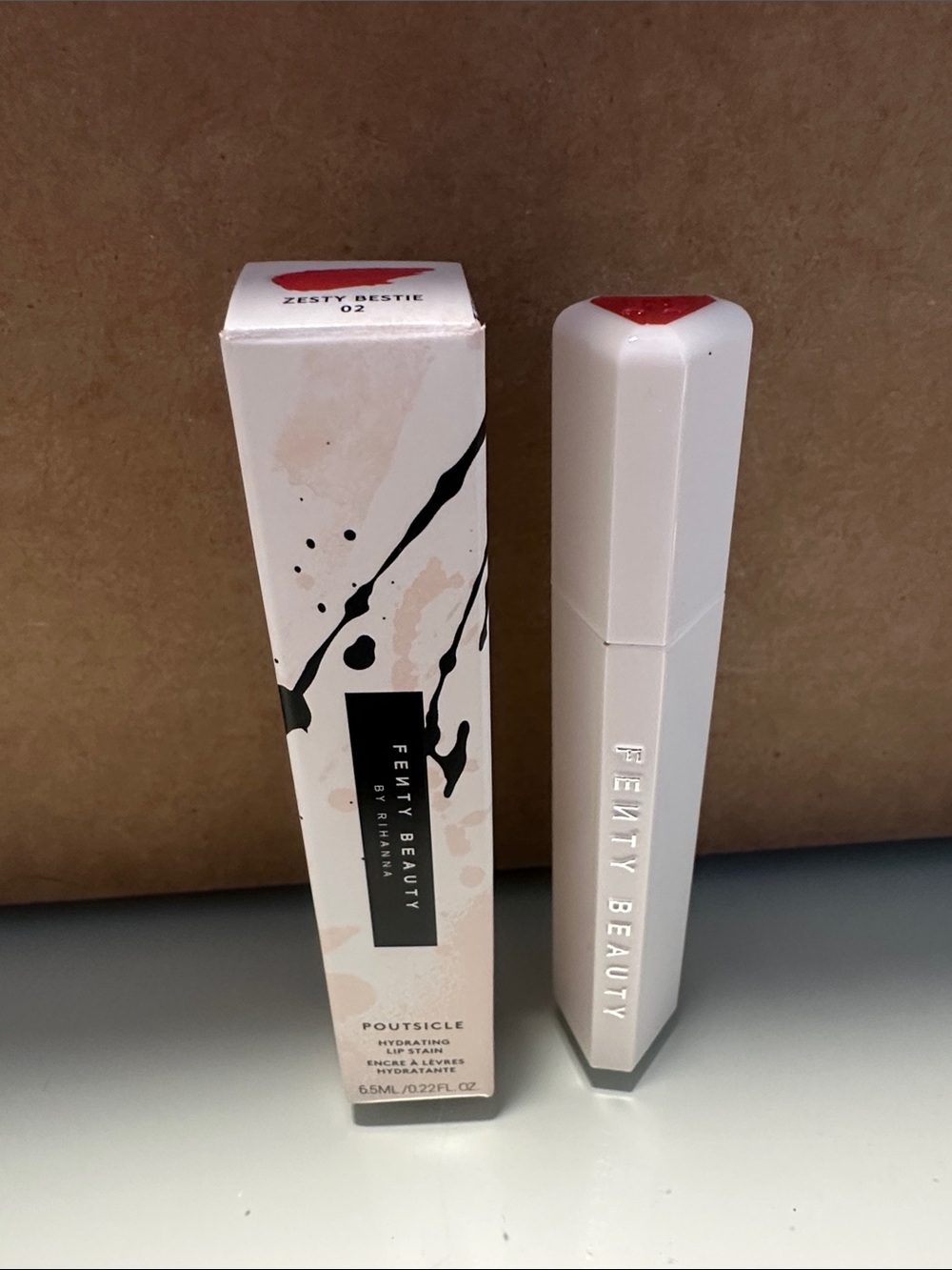 Fenty Beauty Poutsicle Hydrating Lip Stain - Zesty Bestie (02) Red